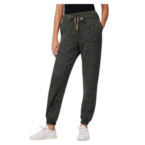 Joe's Jeans jogger Lola leopard print sweatpants Large L - Picture 1 of 5